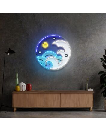 Fantastic Night Sky Led Neon Sign Light Pop Art