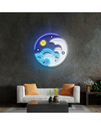 Fantastic Night Sky Led Neon Sign Light Pop Art