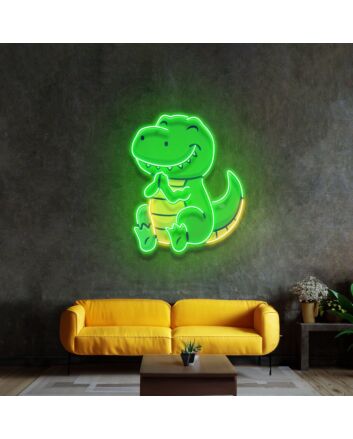 Dinosaur Clapping Led Neon Sign Light Pop Art