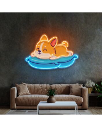 Cute Cat Chilling Led Neon Sign Light Pop Art