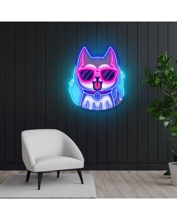 Cool Husky Dog Neon Sign X Acrylic Artwork