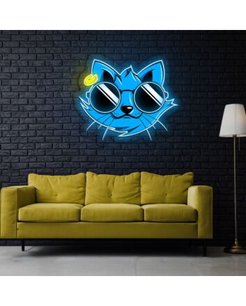Cat Iron Man Neon Sign X Acrylic Artwork