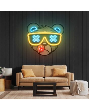 Bear Led Neon Acrylic Artwork