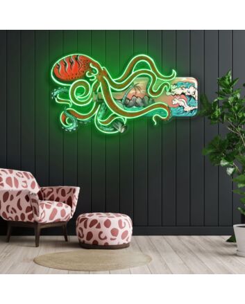 Paradise In A Bottle Neon X Acrylic Artwork