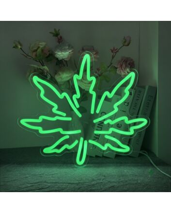 Stoner's Delight Leaf Neon Sign