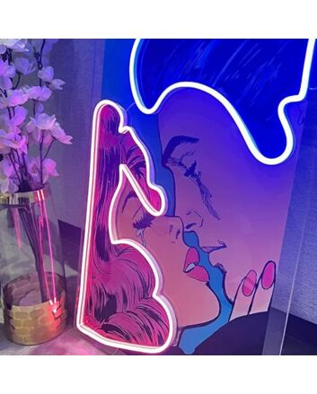 Couple Portrait Led Neon Sign Light Pop Art