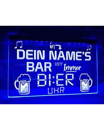 Es ist immer Bier Uhr Leuchtreklame Hanging Neon Sign