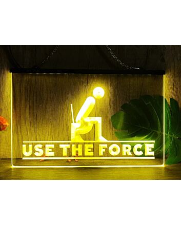 Use The Force Hanging Neon Sign