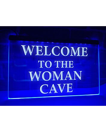 Woman Cave Hanging Neon Sign