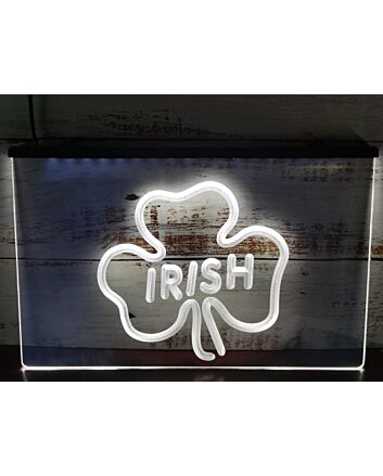 Irish Shamrock Hanging Neon Sign