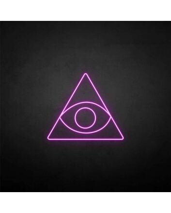 Triangle&amp;Eye&#39; neon sign