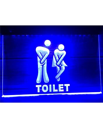 Funny Toilet Entrance Hanging Neon Sign