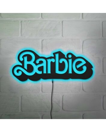 Barbie Wall Decor Neon Black Backsplash