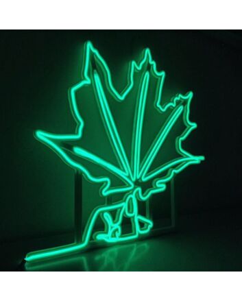 Summer Large Green Leaf Neon Sign