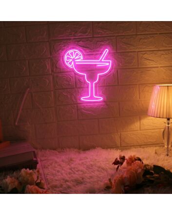 Cocktail Glass Neon Sign