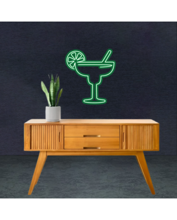 Cocktail Glass Neon Sign