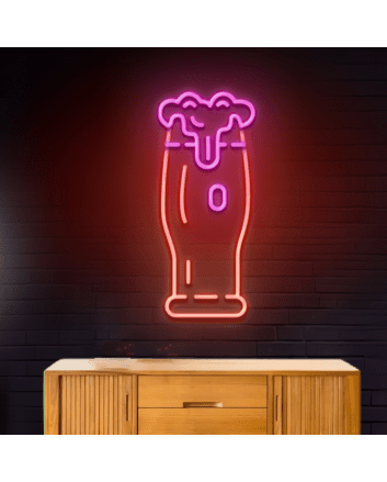 Large Beer Mug Decor Neon Light