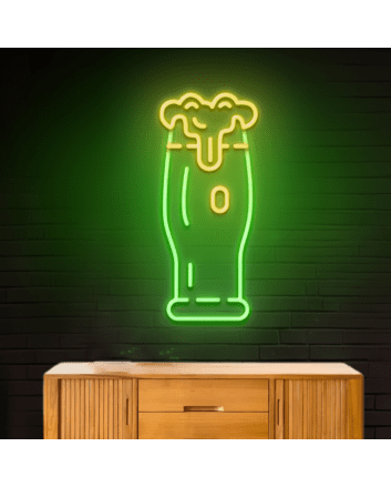 Large Beer Mug Decor Neon Light