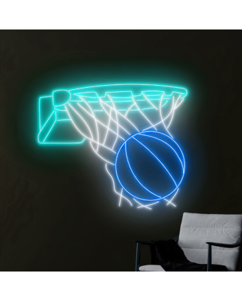 Basketball Shot Neon Sign