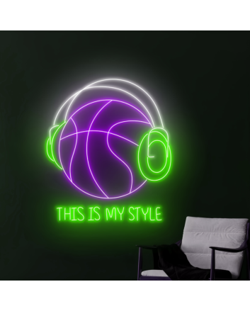 Customize This Is My Basketball Style Neon Light
