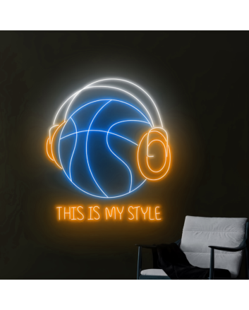 Customize This Is My Basketball Style Neon Light