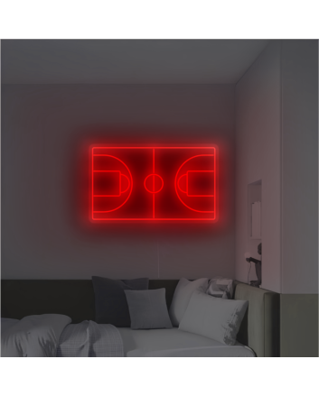 Basketball Court Neon Sign