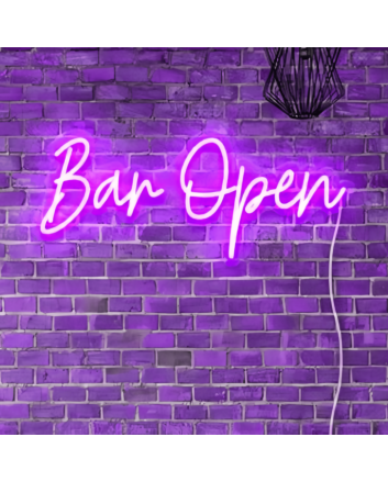 Welcoming Bar Open Neon Light