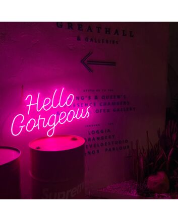 Hello Gorgous2  neon sign