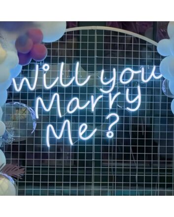 Will You Marry Me Style 2 Proposal Neon Light