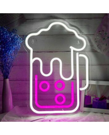 Bubbling Beer Mug Neon Light