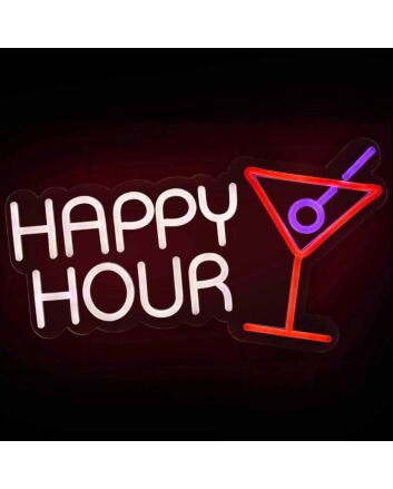 Customize HAPPY HOUR Style 2 Fun Drinking Time Neon Light