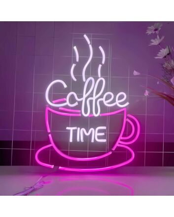 Customize Enjoy Coffee Time Neon Sign