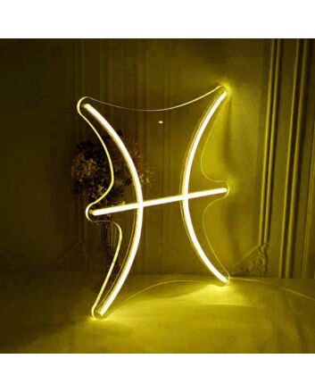 Pisces Zodiac Sign Neon