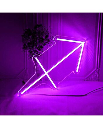 Sagittarius Zodiac Sign Neon