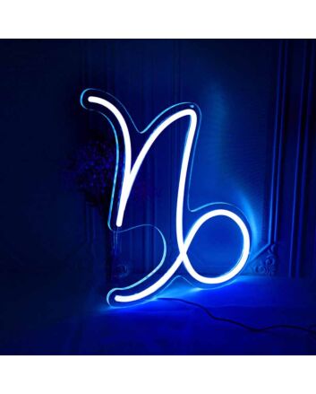 Capricorn Zodiac Sign Neon