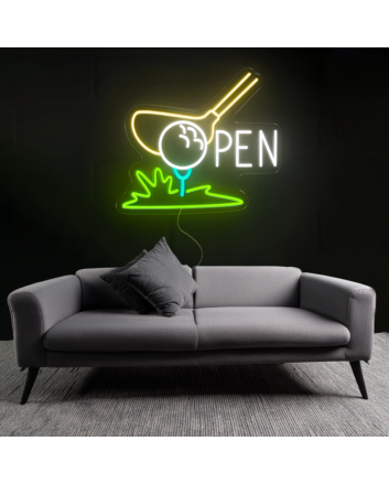Golf Club Open Neon Sign