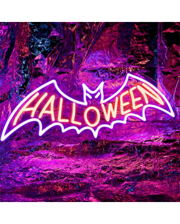 HALLOWEEN Bat Neon Sign