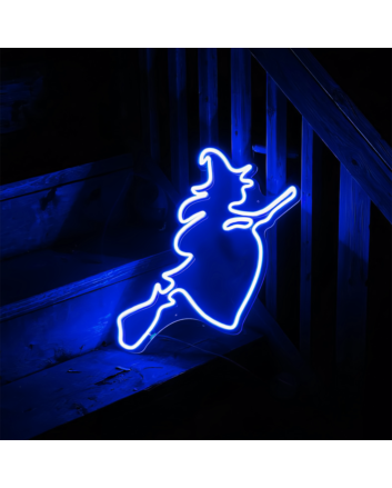 Halloween Flying Ghost Neon Sign