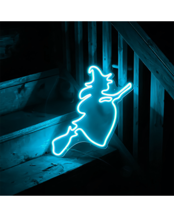 Halloween Flying Ghost Neon Sign