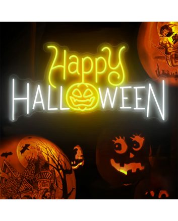 Happy HALLOWEEN Celebration Neon Sign
