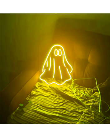 Halloween Little Ghost Neon Sign