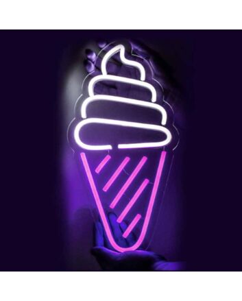 Multi Layer Ice Cream Summer Treat Neon Sign