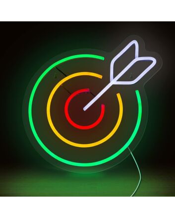 Archery Target Neon Sign