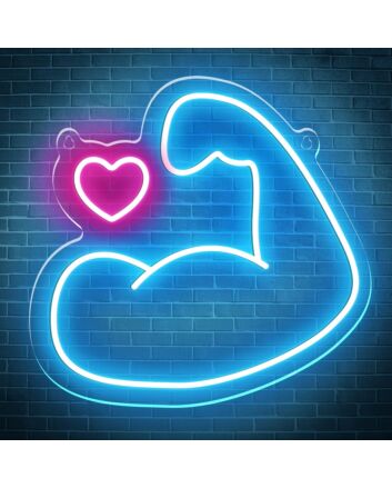 Bodybuilding Muscular Arm Neon Sign
