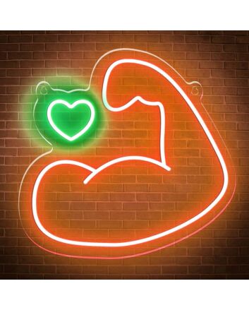 Bodybuilding Muscular Arm Neon Sign