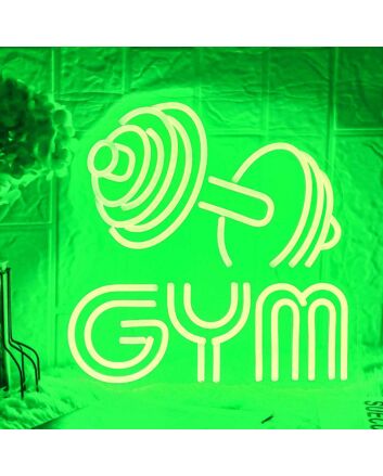 Customize Gym Dumbbell Neon Sign