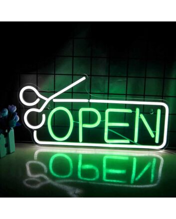 Customize Barbershop Open Neon Sign