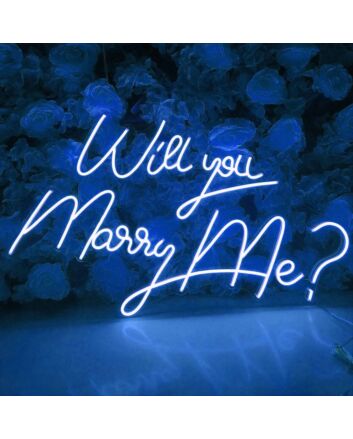Will You Marry Me? Proposal Style 4 Neon Sign
