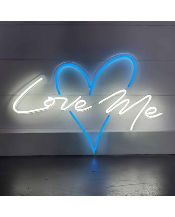 Heart Love You Wedding Neon Sign