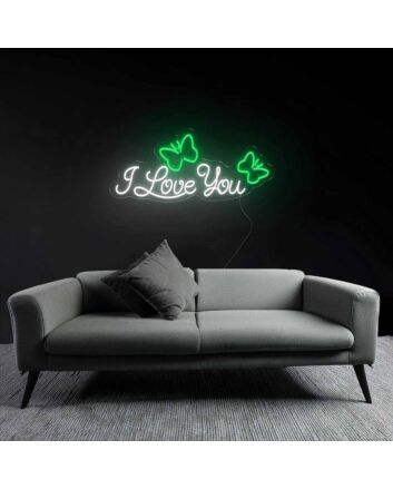 Heartfelt I Love You Neon Sign